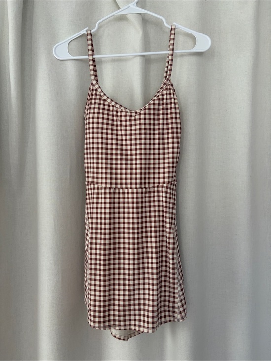JoyLab Dresses & Skirts - JoyLab Brown Gingham Active Dress